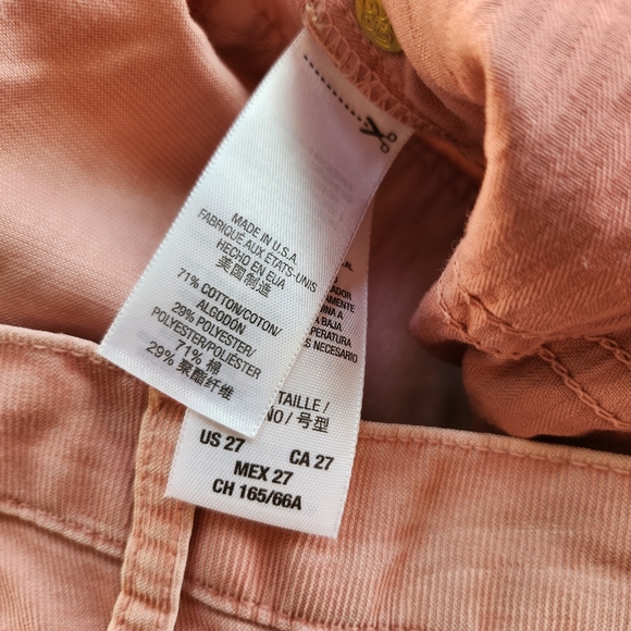NWT Juicy Couture Women's Worn Skinny Pink Corduroy Pants Size 27 (US 4) - Picture 6 of 9